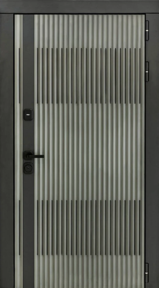 Входная дверь ДвериПРО Elfy ФЛЗ-649 капучино (зеркало) DPRO204684 внешняя сторона